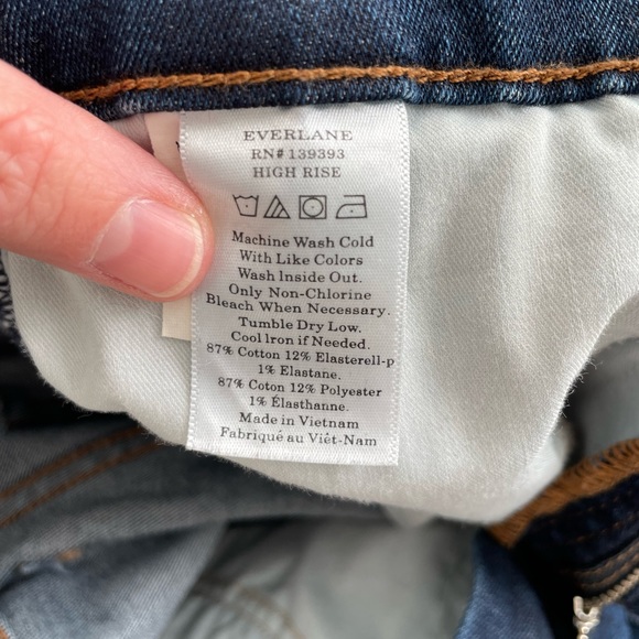 Everlane High Rise Skinny Jean in Mid Blue - Picture 6 of 6